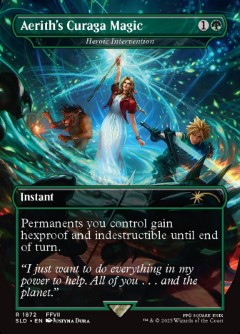 Heroic Intervention - Aerith's Curaga Magic Secret Lair Drop - Final Fantasy